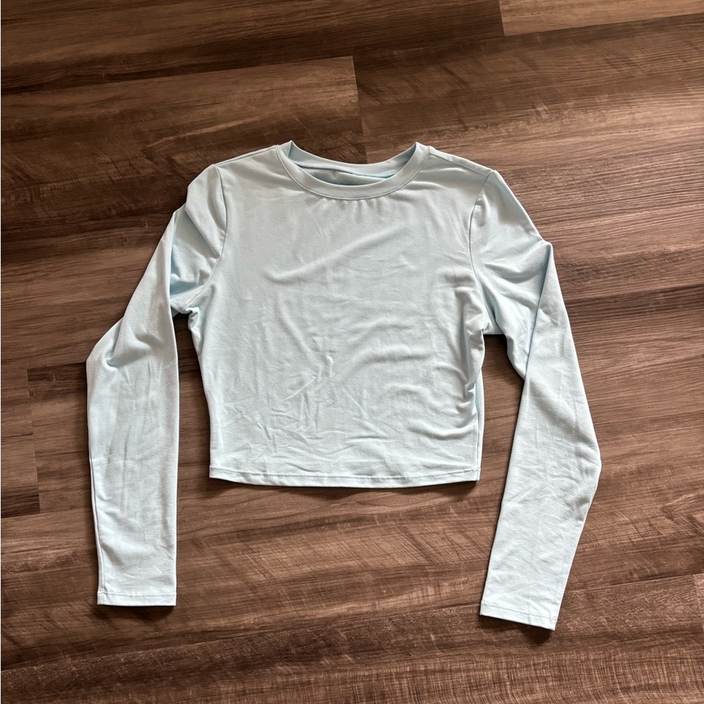 Light Blue Long Sleeve Women's Top